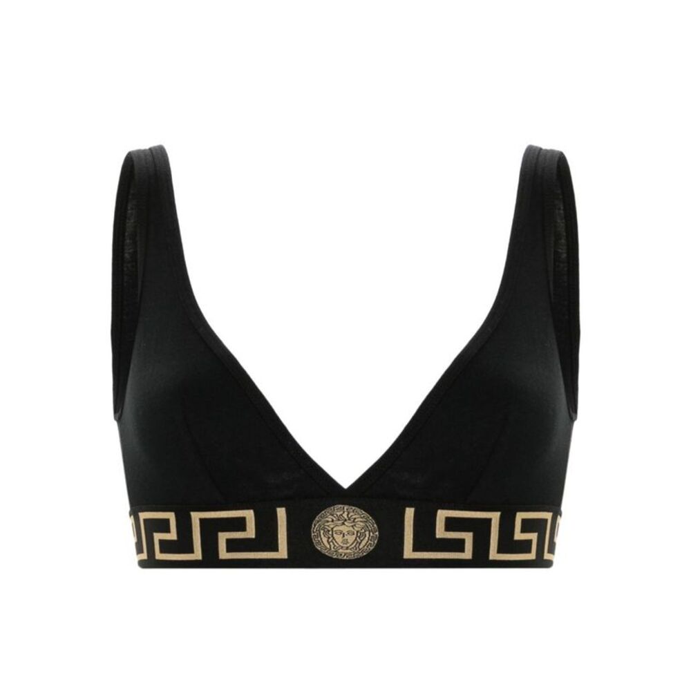 Greca Border Triangle Bralette Women